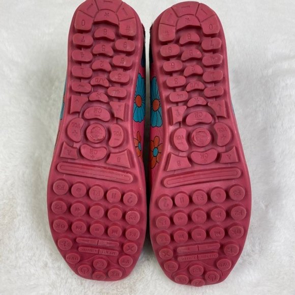 Women's Leather Loafers Bright Color‎ Casual Flower Printed Slip On Flats, EU 40 - Picture 9 of 12